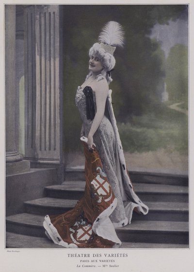 Jeanne Saulier, French actress, as Commerce by Reutlinger Studio